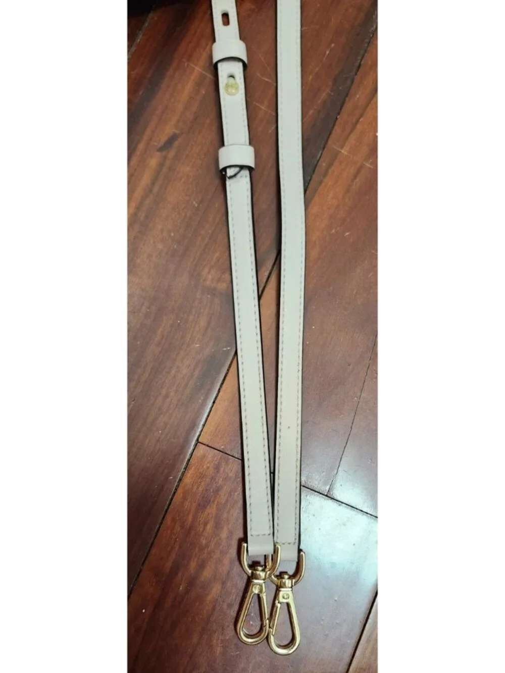 Michael Kors Adjustable Crossbody Strap Beige Leather Gold Hardware Replacement